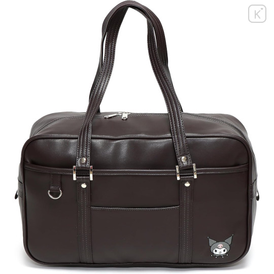 Japan Sanrio JK School Bag - Kuromi : Brown with Face - 1
