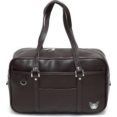 Japan Sanrio Synthetic Leather School Bag - Kuromi : Brown with Face