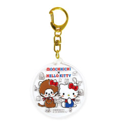 Japan Monchhichi × Sanrio Acrylic Keychain - Hello Kitty : Collection