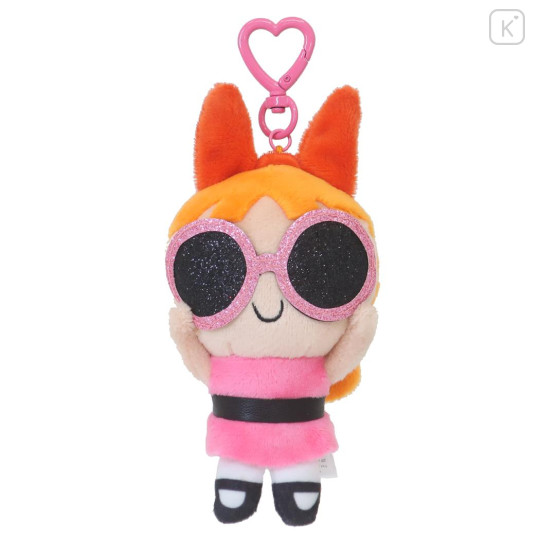 Japan The Powerpuff Girls Plush Keychain - Blossom Sunglasses - 1