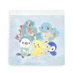 Japan Pokemon Square Memo Pad - Pikachu : Water Type