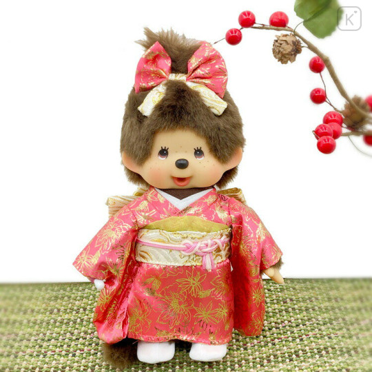 Japan Monchhichi Mascot Figure - Monchhichi-chan : Kimono - 1