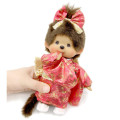 Japan Monchhichi Mascot Figure - Monchhichi-chan : Kimono - 4