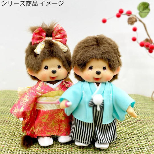 Japan Monchhichi Mascot Figure - Monchhichi-chan : Kimono - 5
