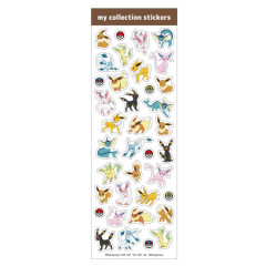 Japan Pokemon My Collection Stickers - Eevee Evolution