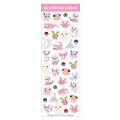 Japan Pokemon My Collection Stickers - Pink