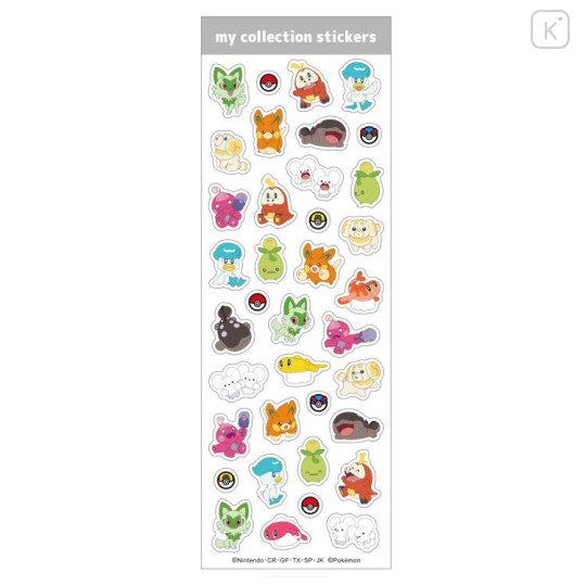 Japan Pokemon My Collection Stickers - Paldea Region - 1