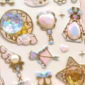 Japan 3D Gold Foil Jewel Sticker - Pale Pink Suclune Seal - 2