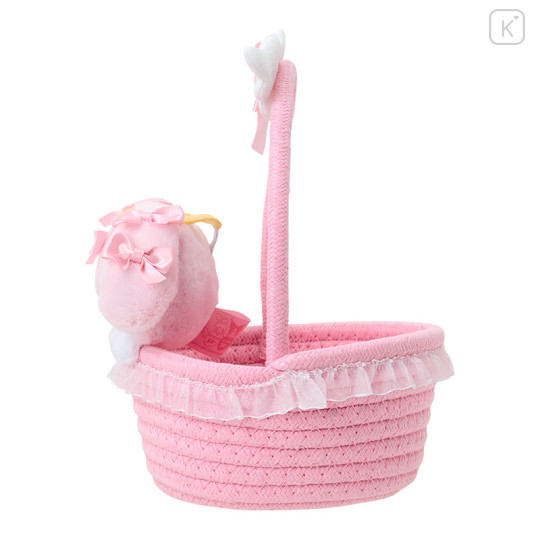 Japan Sanrio Rope Basket with Mascot - My Melody : Angel and Little Devil - 2