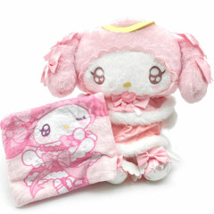 Japan Sanrio Blanket with Plush - My Melody : Angel and Little Devil