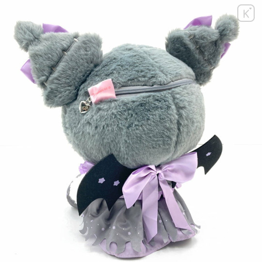 Japan Sanrio Blanket with Plush - Kuromi : Angel and Little Devil - 3