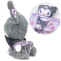 Japan Sanrio Blanket with Plush - Kuromi : Angel and Little Devil - 4