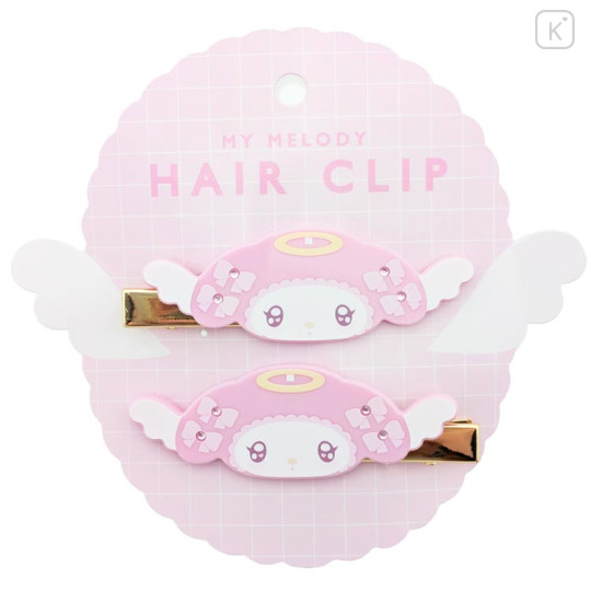Japan Sanrio Acrylic Hair Clip - My Melody : Angel and Little Devil - 1