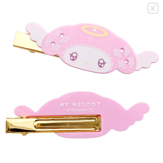 Japan Sanrio Acrylic Hair Clip - My Melody : Angel and Little Devil - 2