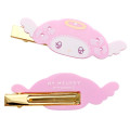 Japan Sanrio Acrylic Hair Clip - My Melody : Angel and Little Devil - 2