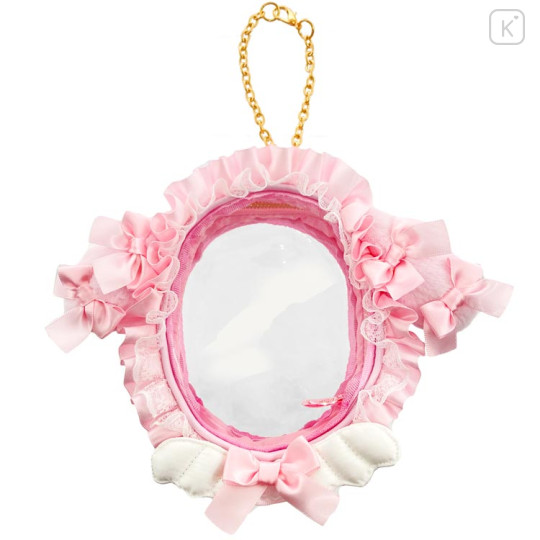 Japan Sanrio Multi Pouch With Bag Charm - My Melody : Angel and Little Devil - 1