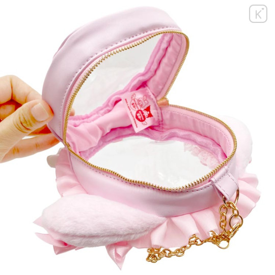 Japan Sanrio Multi Pouch With Bag Charm - My Melody : Angel and Little Devil - 3