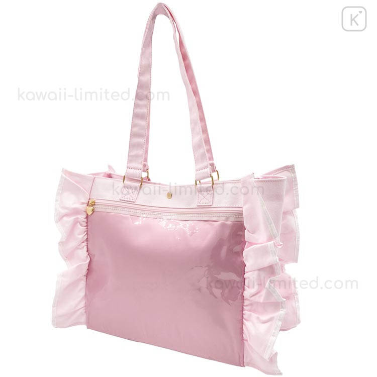 Japan Sanrio Frill Tote Bag - My Melody : Angel and Little