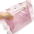 Japan Sanrio Frill Tote Bag - My Melody : Angel and Little Devil Clear Window - 3