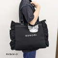 Japan Sanrio Frill Tote Bag - Kuromi : Angel and Little Devil Clear Window - 5