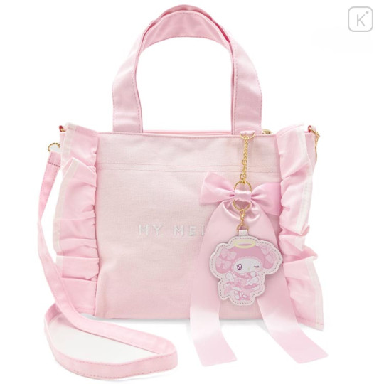 Japan Sanrio 2 Way Mini Tote Bag - My Melody : Angel and Little Devil - 1