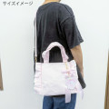 Japan Sanrio 2 Way Mini Tote Bag - My Melody : Angel and Little Devil - 5