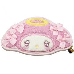 Japan Sanrio Face-shaped Pouch - My Melody : Angel and Little Devil