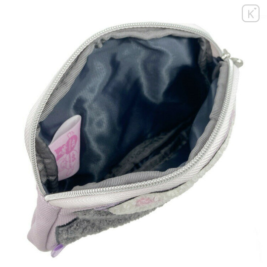 Japan Sanrio Face-shaped Pouch - Kuromi : Angel and Little Devil - 3