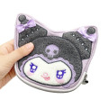 Japan Sanrio Face-shaped Pouch - Kuromi : Angel and Little Devil - 4