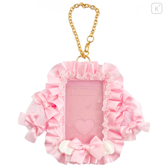 Japan Sanrio Original Photo Holder Card Case Keychain - My Melody : Angel and Little Devil - 1