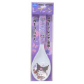Japan Sanrio Melamine Spoon - Kuromi : Japanese Style - 3