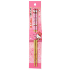 Japan Sanrio Bamboo Chopsticks 21cm - Hello Kitty : Japanese Style Pink