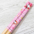 Japan Sanrio Bamboo Chopsticks 21cm - Hello Kitty : Japanese Style Pink - 2