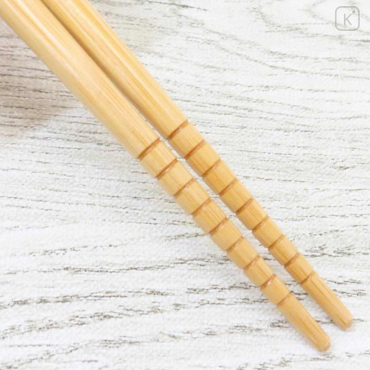 Japan Sanrio Bamboo Chopsticks 21cm - Hello Kitty : Japanese Style Pink - 3