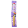 Japan Sanrio Bamboo Chopsticks 21cm - Kuromi : Japanese Style - 1
