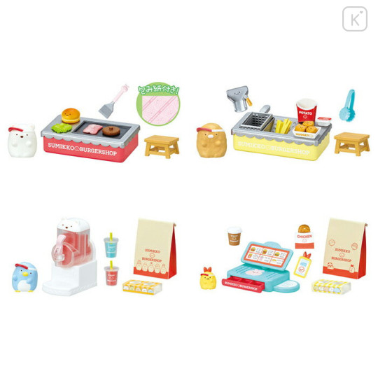 Japan San-X Re-Ment Miniature Figure Full Set - Sumikko Gurashi : Burger Shop - 2