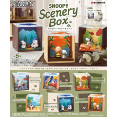 Japan Peanuts Miniature Figure Full Set - Snoopy : Scenery Box
