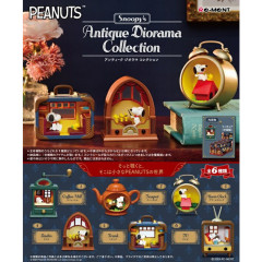 Japan Peanuts Miniature Figure Full Set - Snoopy : Antique Diorama Collection