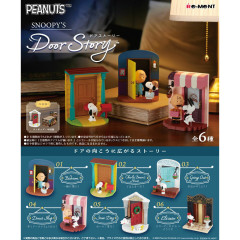 Japan Peanuts Miniature Figure Full Set - Snoopy : Door Story