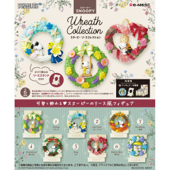 Japan Peanuts Miniature Figure Full Set - Snoopy : Wreath Collection
