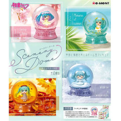 Japan Hatsune Miku Miniature Figure Full Set - Scenery Dome Playing Seasonal Story