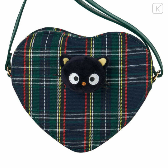 Japan Sanrio Heart Pochette - Chococat : Tartan - 2