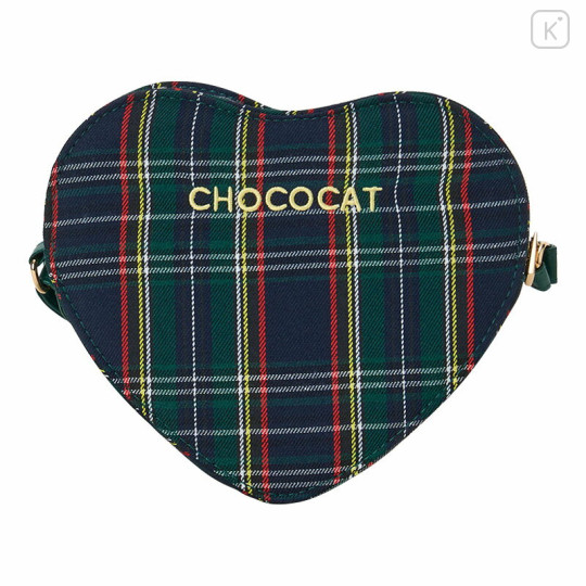 Japan Sanrio Heart Pochette - Chococat : Tartan - 3