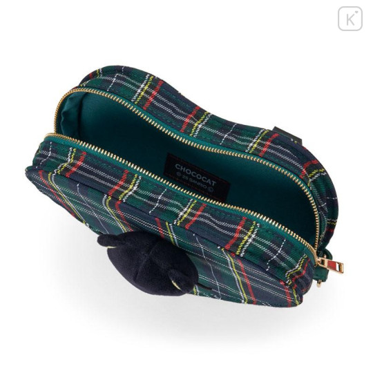 Japan Sanrio Heart Pochette - Chococat : Tartan - 4