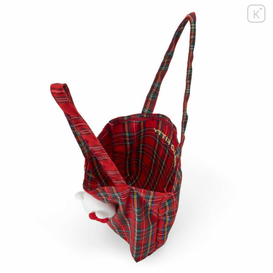 Japan Sanrio Mascot Tote Bag - Hello Kitty : Tartan - 3