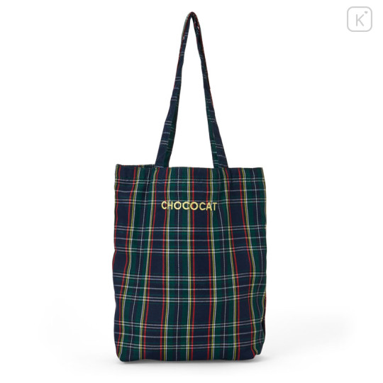 Japan Sanrio Mascot Tote Bag - Chococat : Tartan - 2
