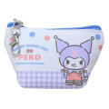 Japan Sanrio × Peko Chan Triangular Mini Pouch - Kuromi : Candy - 1