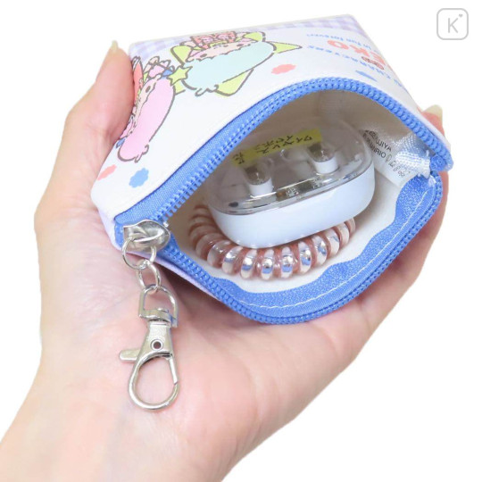 Japan Sanrio × Peko Chan Triangular Mini Pouch - Little Twin Stars : Candy - 3