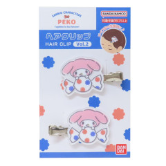 Japan Sanrio × Peko Chan Acrylic Hair Clip - My Melody : Candy