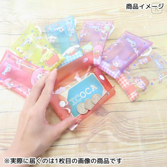 Japan Sanrio × Peko Chan Clear Multi Case (S) - Cinnamoroll : Candy - 3